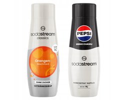 SodaStream Orange Zero + Pepsi MAX - Concentraten - Suikervrije Sinaasappel - Calorievrije Pepsi