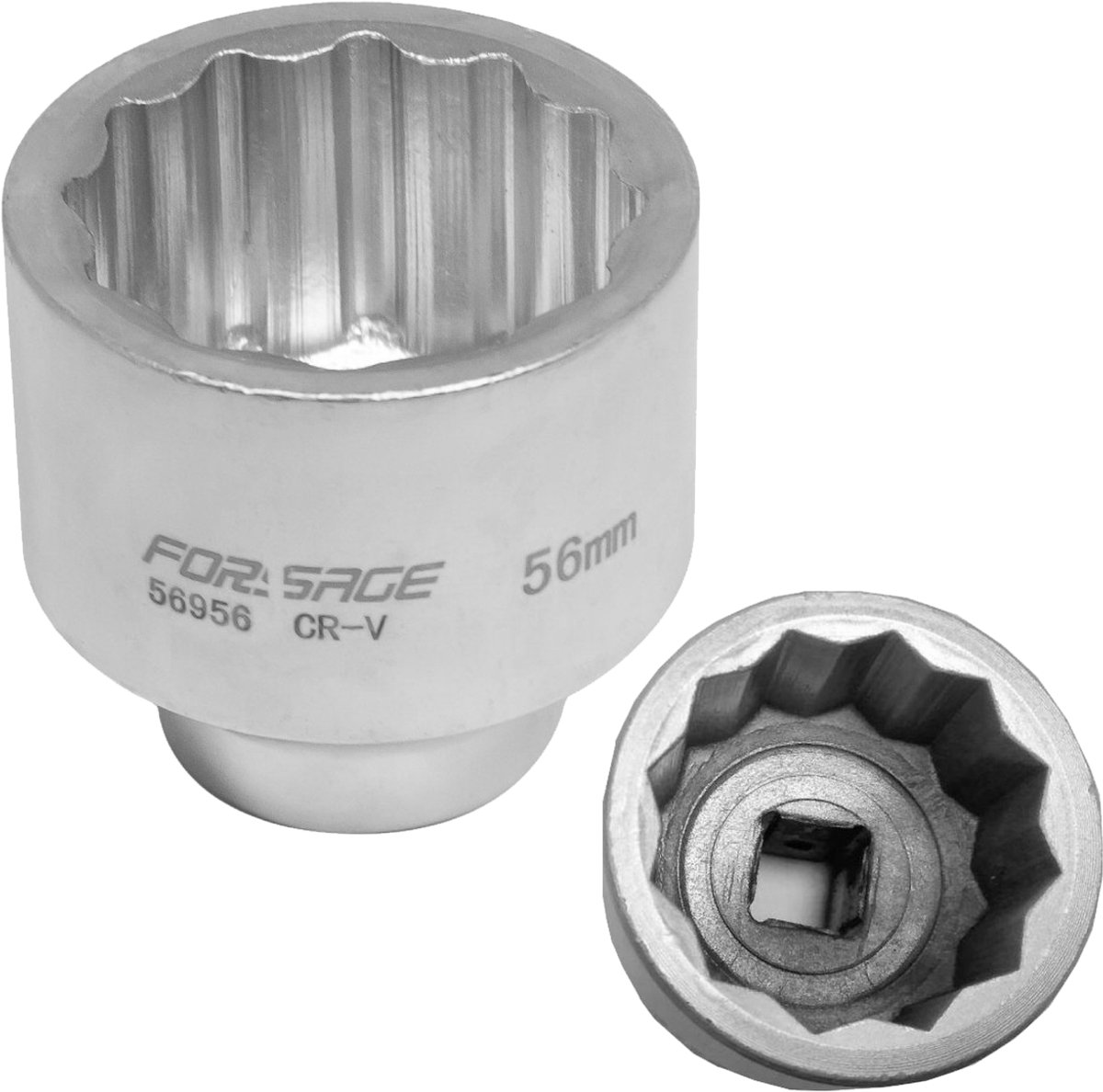 Forsage F-56956 Serie - Doppenset 12-hoek 3/4" - 56mm - Chroom Vanadium Staal