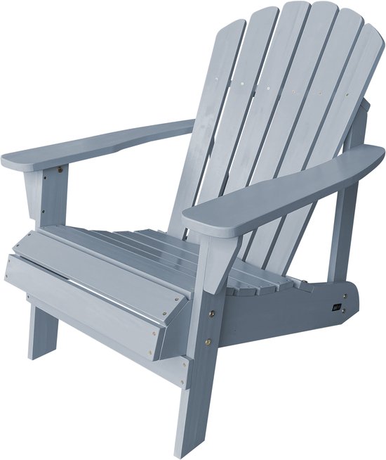 AXI Carmen Adirondack Stoel – Houten loungestoel met armleuningen – Hoge rugleuning - 90,5x78,4x93cm