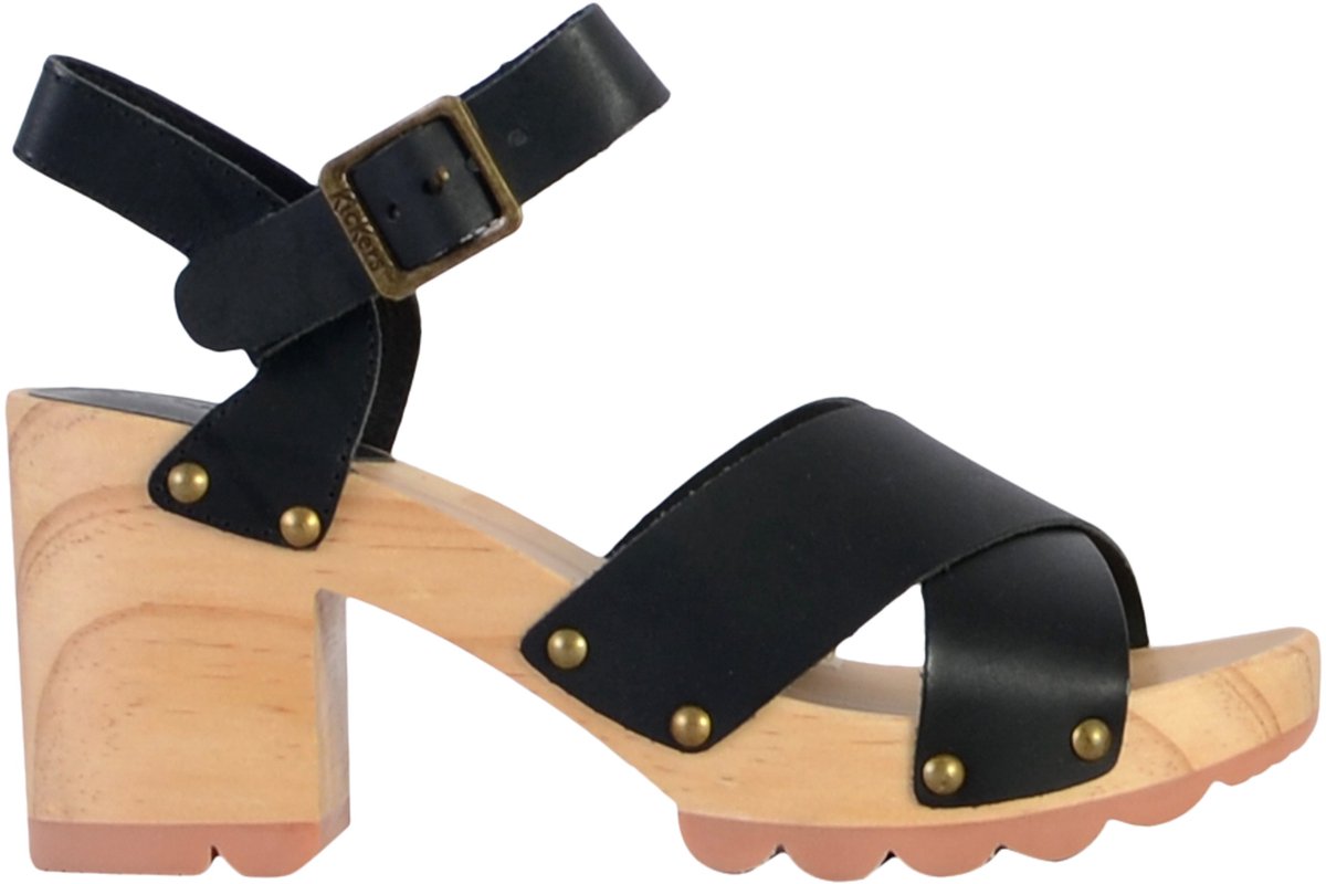 Leren sandalen met hak van Kick Wise