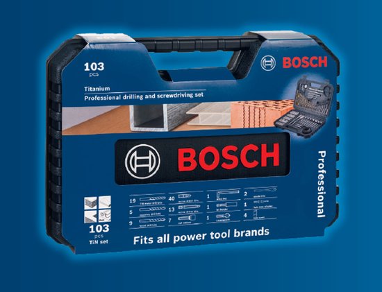 Ensemble d'accessoires Bosch Professional de 103 pièces