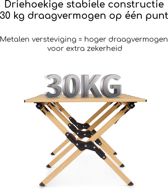 Naturehike Rollable Campingtafel - Lichtgewicht & Duurzaam - 118 × 60 x 44 cm - Aluminium - Zwart van Naturehike — afbeelding 5