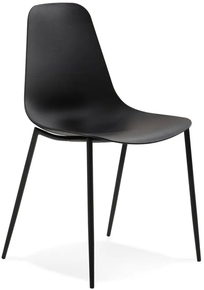 Légia Home FELIZ - Eetkamerstoel - Modern Design - Stapelbaar - Zwart