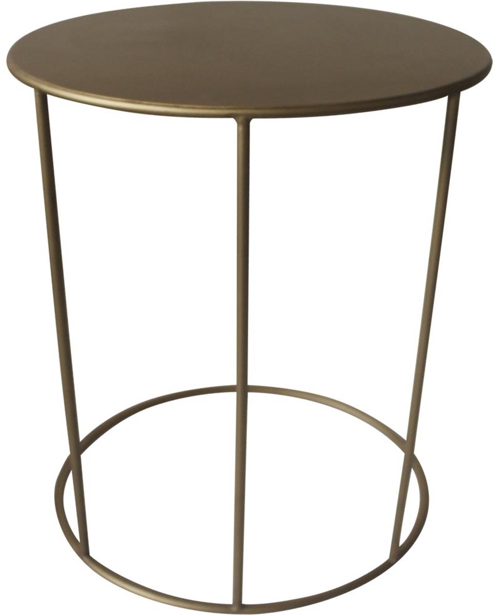 LES Lesli - Living - Bijzettafel - Emma - 40x54,5 - cm - goudkleurig
