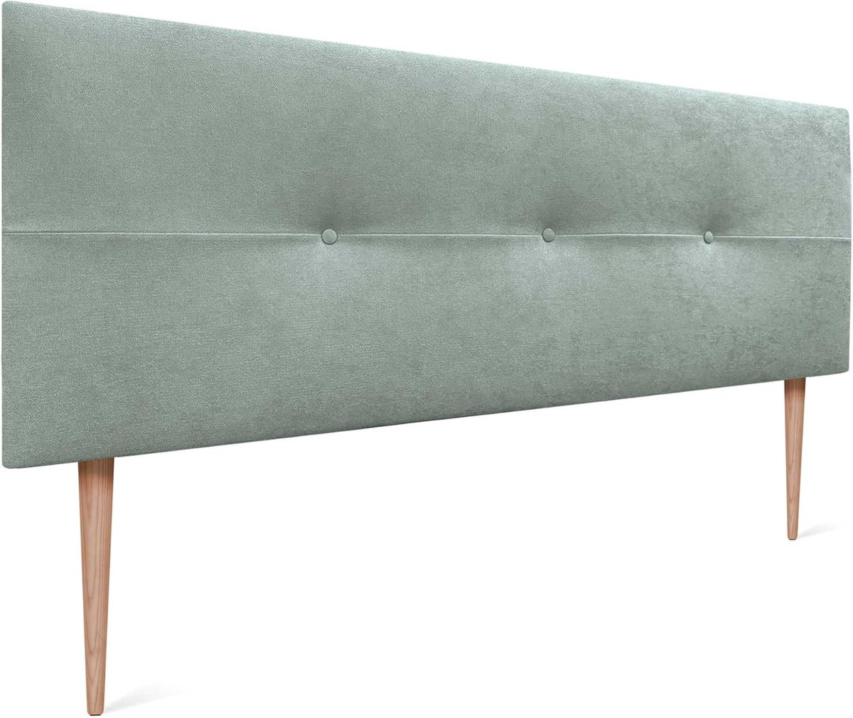 Gestoffeerd Hoofdbord - Bed Hoofdbord - Slaapkamer Decoratie - Met Houten Poten - 150x105c