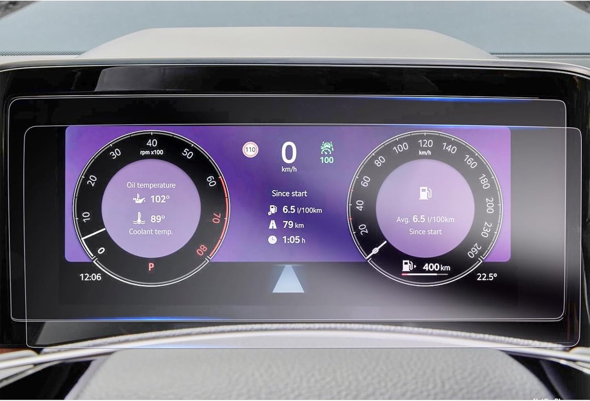 Cockpit Beschermfolie - Nano Displayfolie - Auto Interieur - 6H Krasbestendig - 1025 Inch
