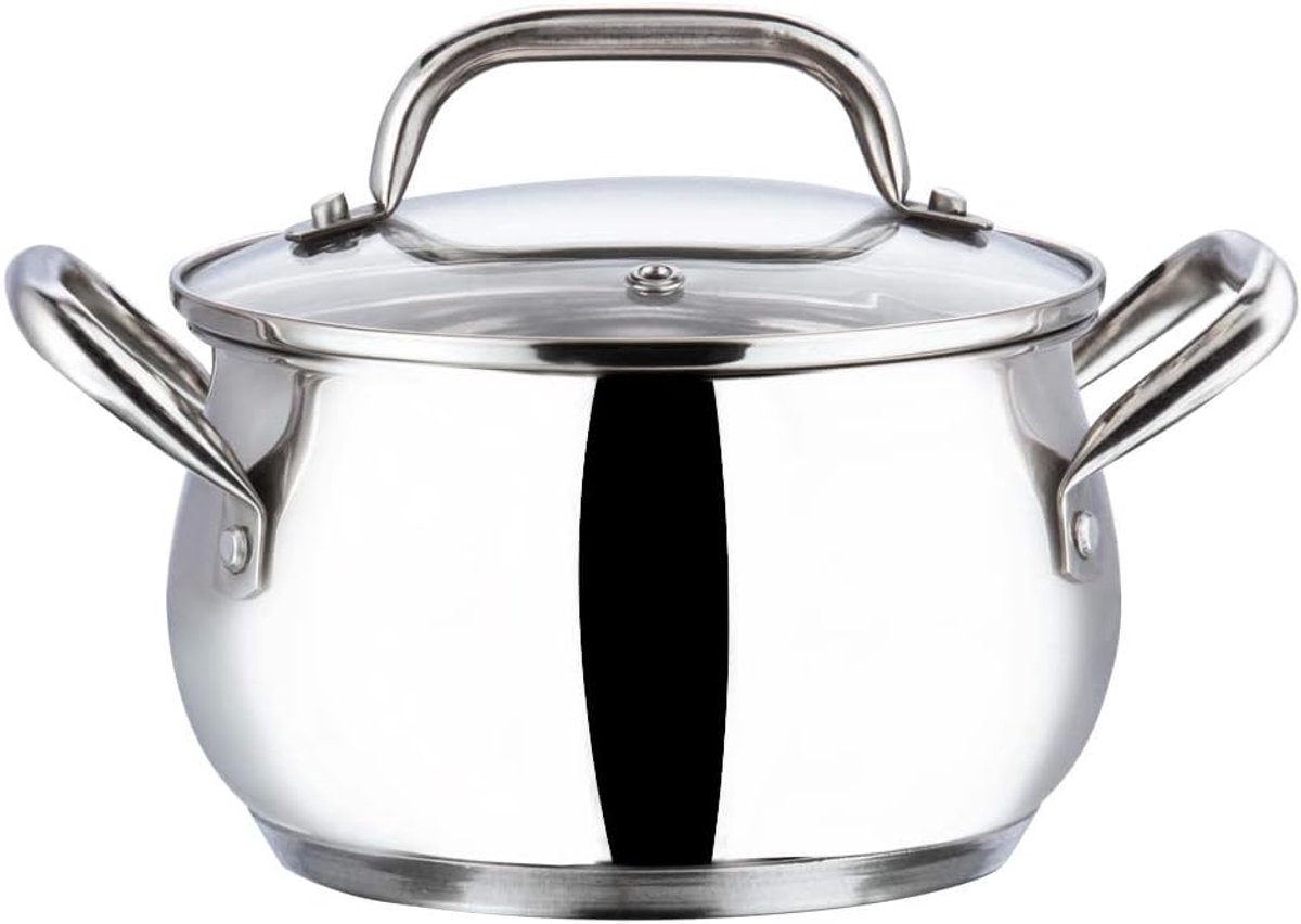 Ovenschaal RVS - Braadpan Diep - Ovenschotels Maken - Energiebesparende Bodem - 4L 20cm