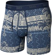 SAXX Heren Boxershort Quest Quick-Dry Mesh - Boxer met BallPark Pouch® - Onderbroek Sneldrogend & lichtgewicht - Grijs - L