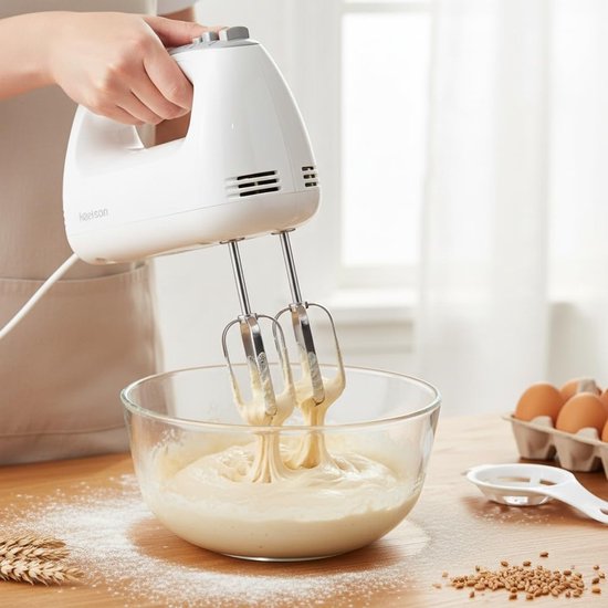 Kneedhaken Mixer - Keuken Accessoires - Deeg Kneden - Roestvrij Staal - 19 cm - Zilver — afbeelding 5