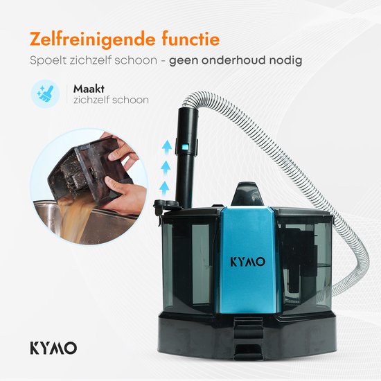 KYMO Tapijtreiniger Ultra 2 - Vlekkenreiniger - Autobekleding Reiniger - Meubelreiniger - Bank Reiniger - Waterstofzuiger - Reinigingsmachine