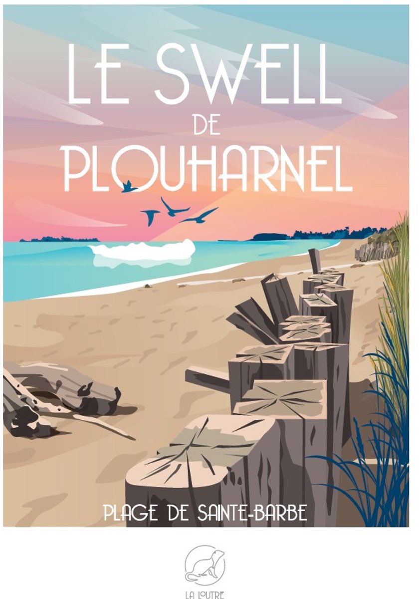 La Loutre puzzel Plage de Sainte-Barbe 1000 stukjes - legpuzzel.