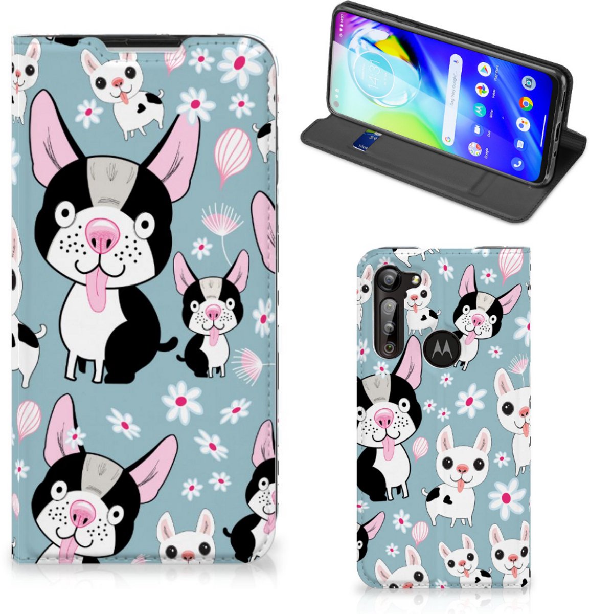 Motorola Moto G8 Power Hoesje maken Hondjes