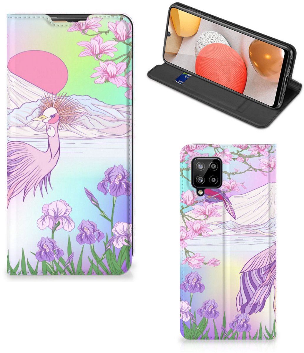 Standcase Hoesje voor Samsung Galaxy A42 Hoesje maken Bird