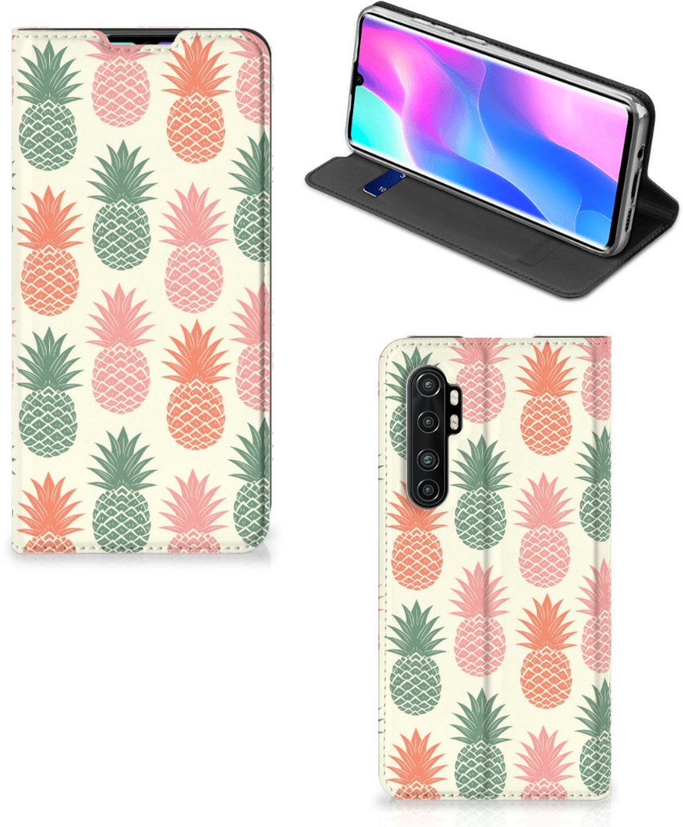 Book Case voor Xiaomi Mi Note 10 Lite Flip Style Cover Ananas