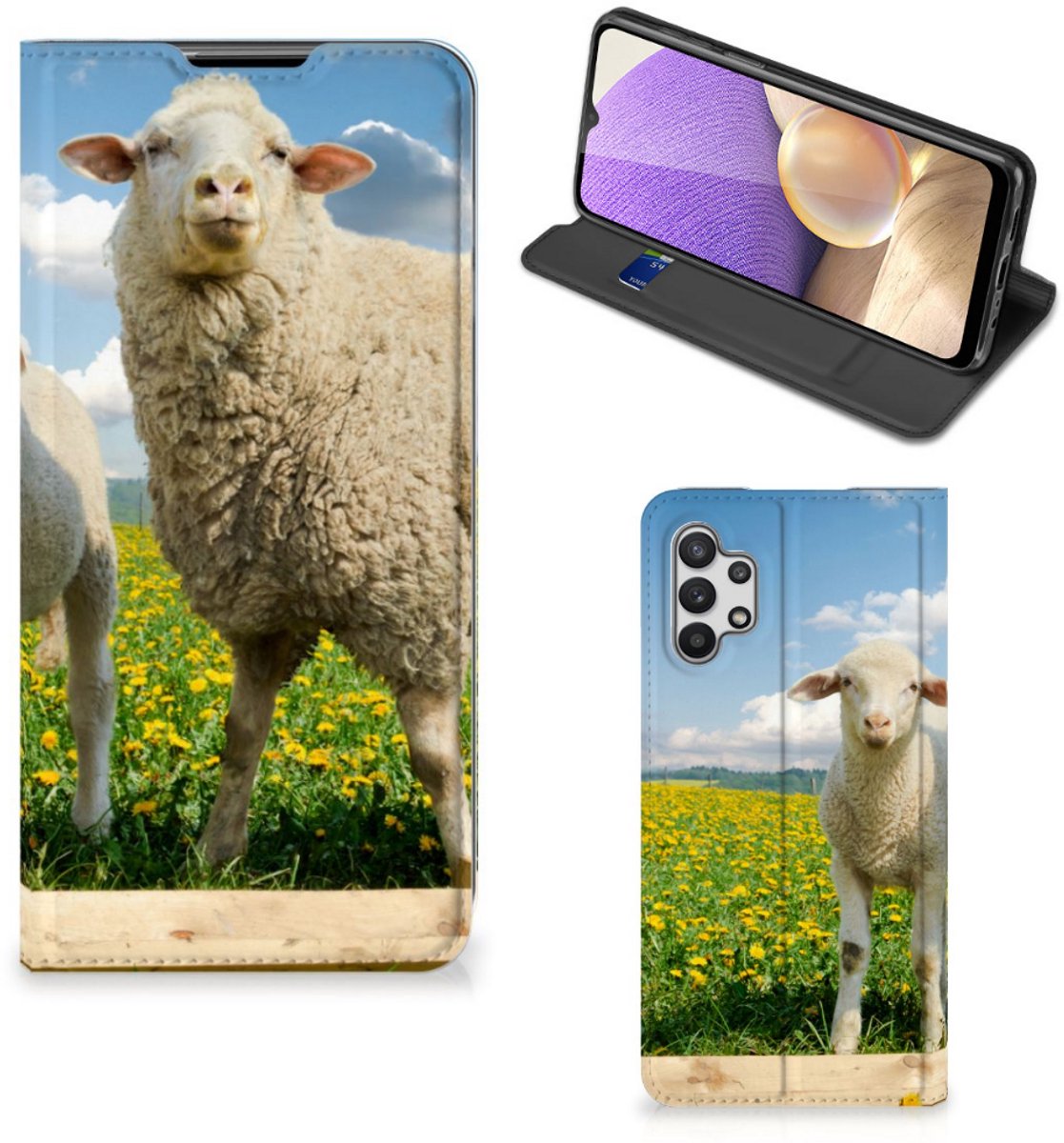 Samsung Galaxy A32 5G Hoesje maken Schaap en Lammetje