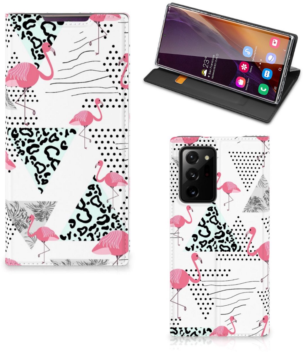 Samsung Galaxy Note 20 Ultra Hoesje maken Flamingo Triangle
