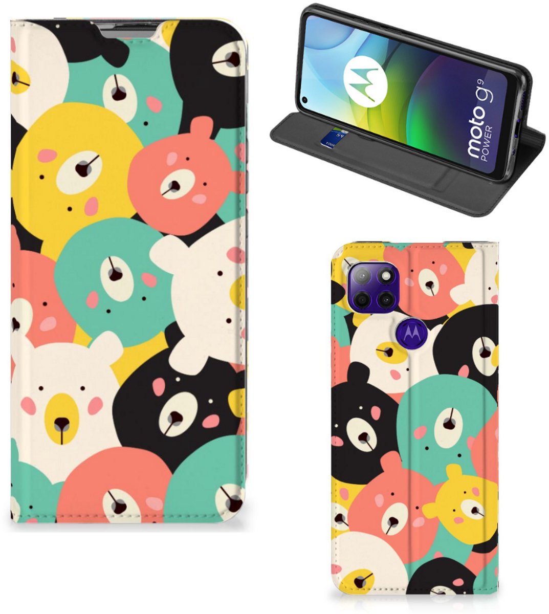 Motorola Moto G9 Power Magnet Case Bears
