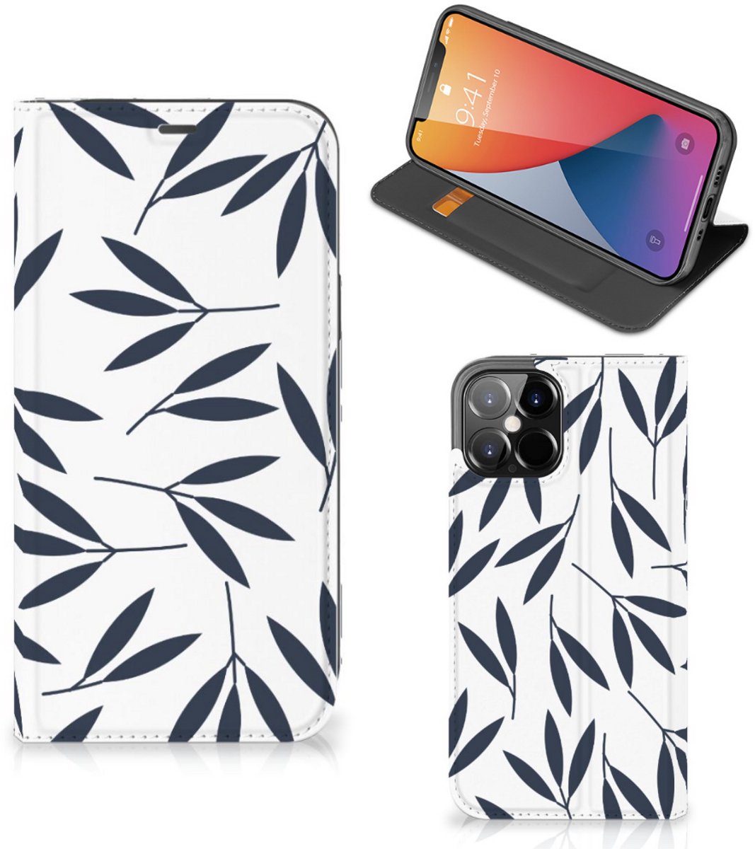 iPhone 12 Pro Max Smart Cover Leaves Blue