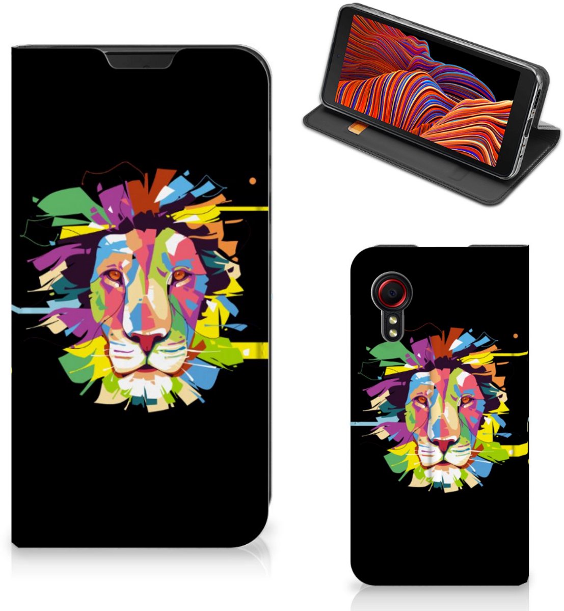 Samsung Galaxy Xcover 5 Magnet Case Lion Color