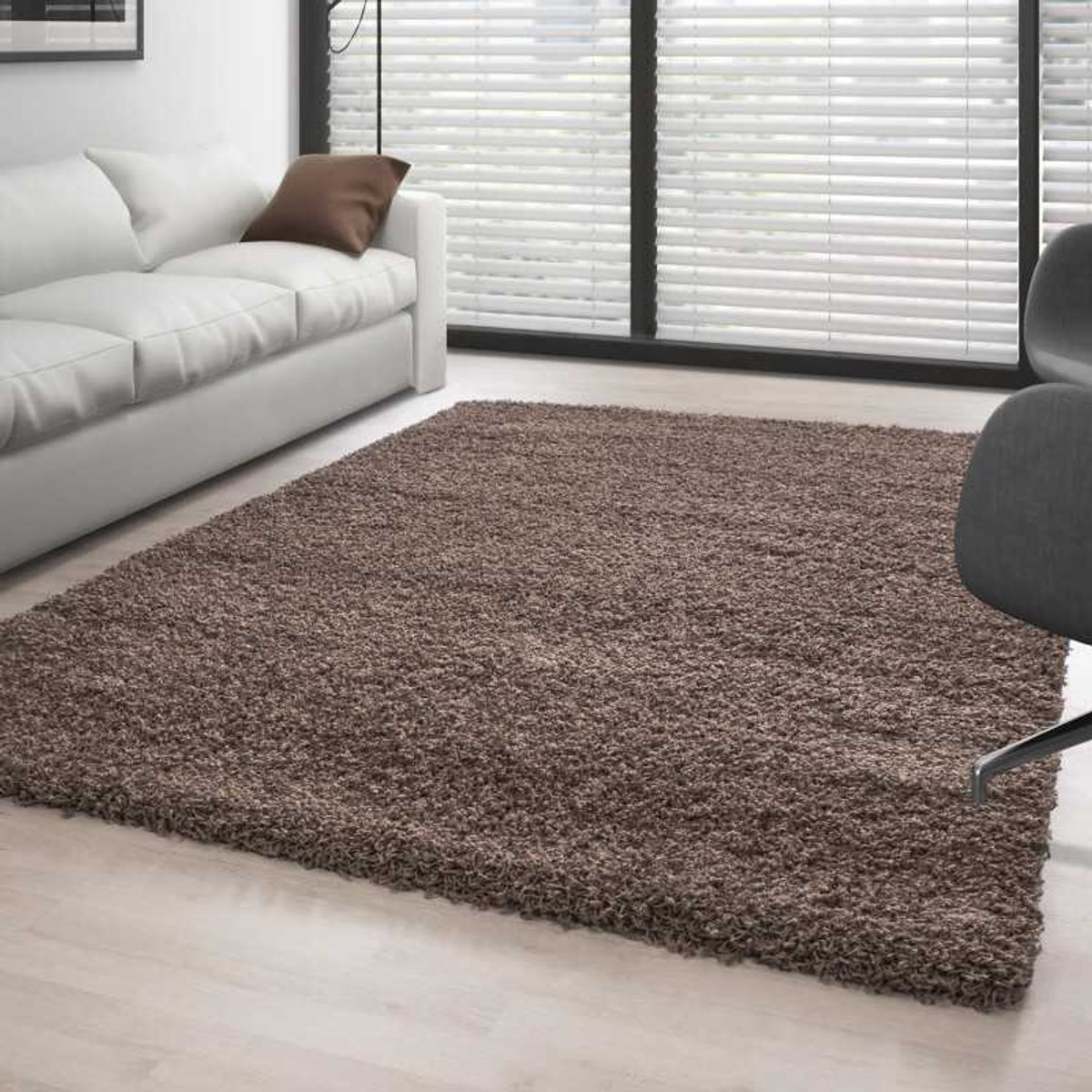 Hoogpolig tapijt, enkelkleurig MOCCA 240x340 cm