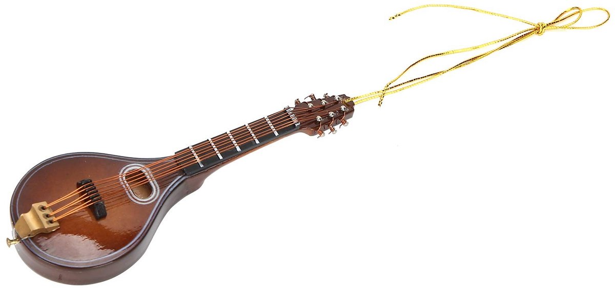 Allecto - Mini Model Muziekinstrument - Muziekinstrument Miniatuur - Mini Mandoline - 10cm Mandoline Decoratie - Muziekliefhebbers Kinderen Cadeau ...
