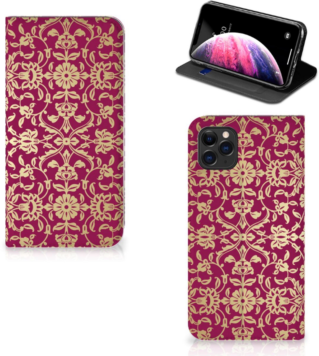 Telefoon Hoesje Apple iPhone 11 Pro Max Barok Pink