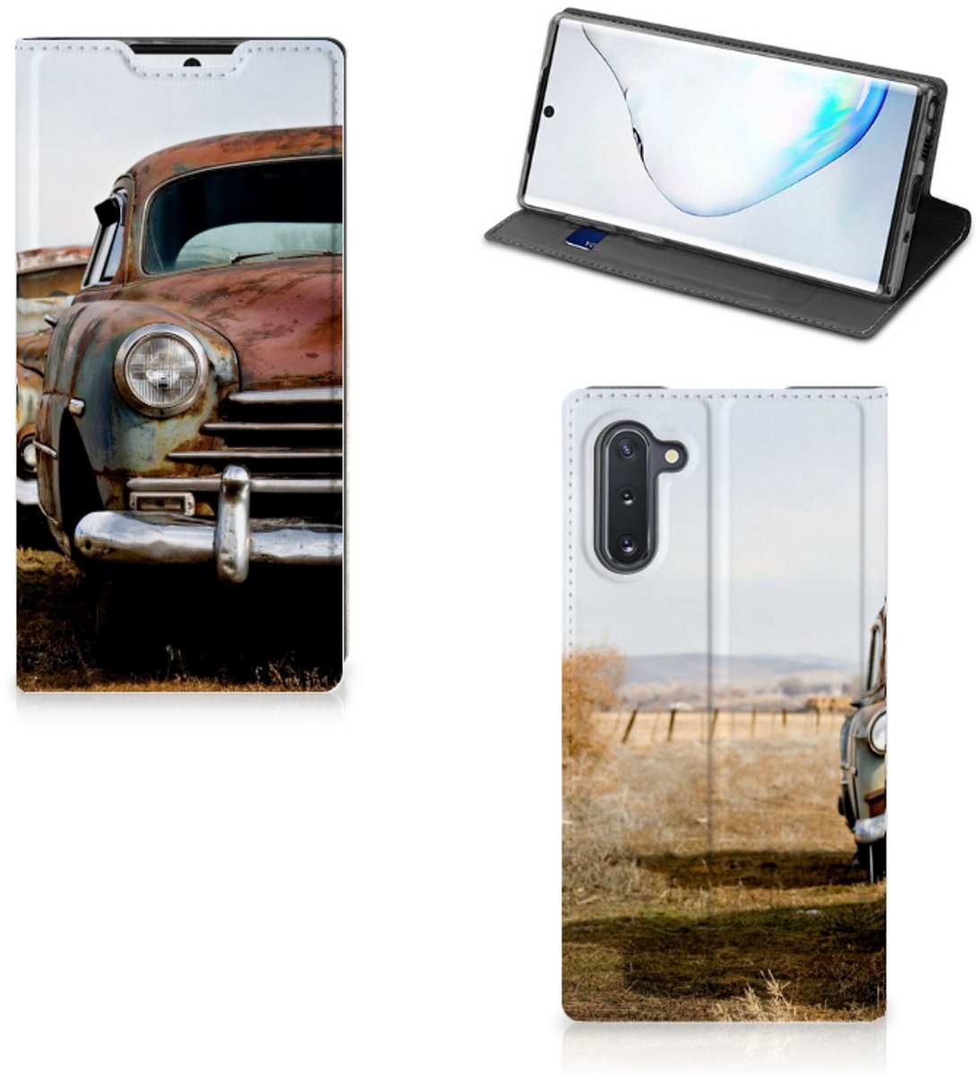 Samsung Galaxy Note 10 Stand Case Vintage Auto