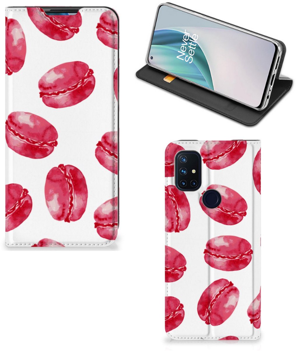 OnePlus Nord N10 5G Flip Style Cover Pink Macarons