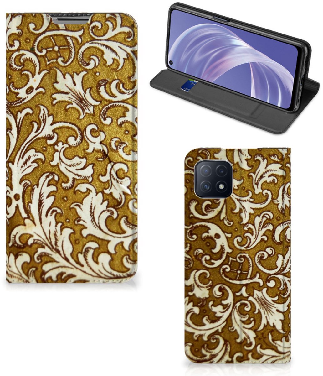 Telefoon Hoesje OPPO A73 5G Barok Goud
