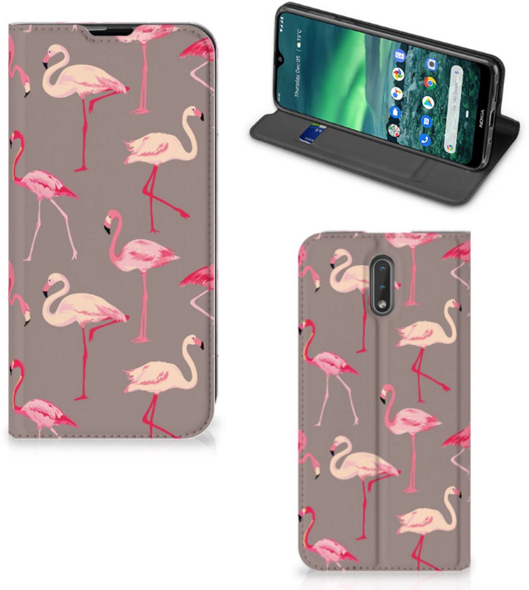 Nokia 2.3 Hoesje maken Flamingo