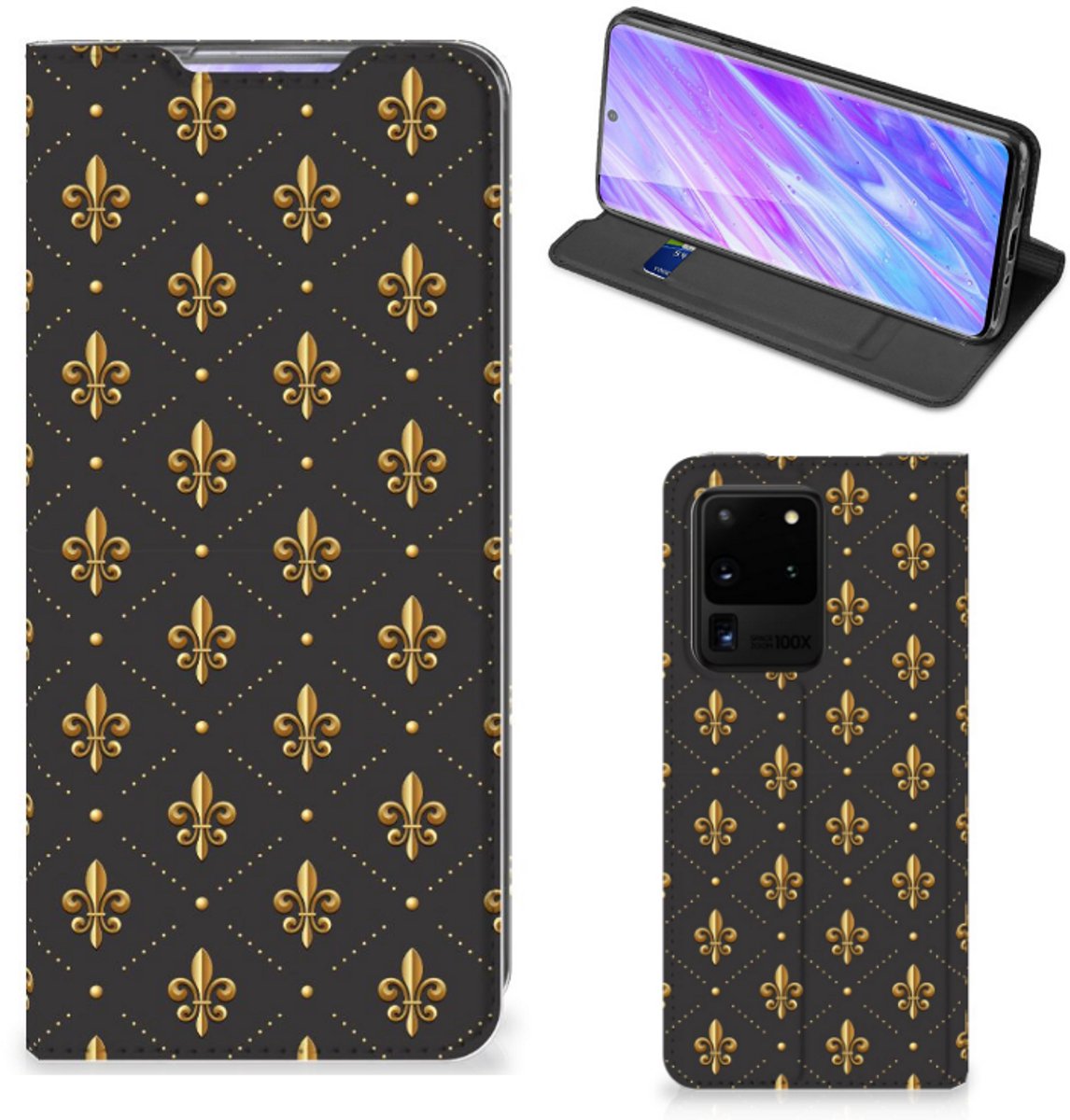 Samsung Galaxy S20 Ultra Hoesje met Magneet Franse Lelie