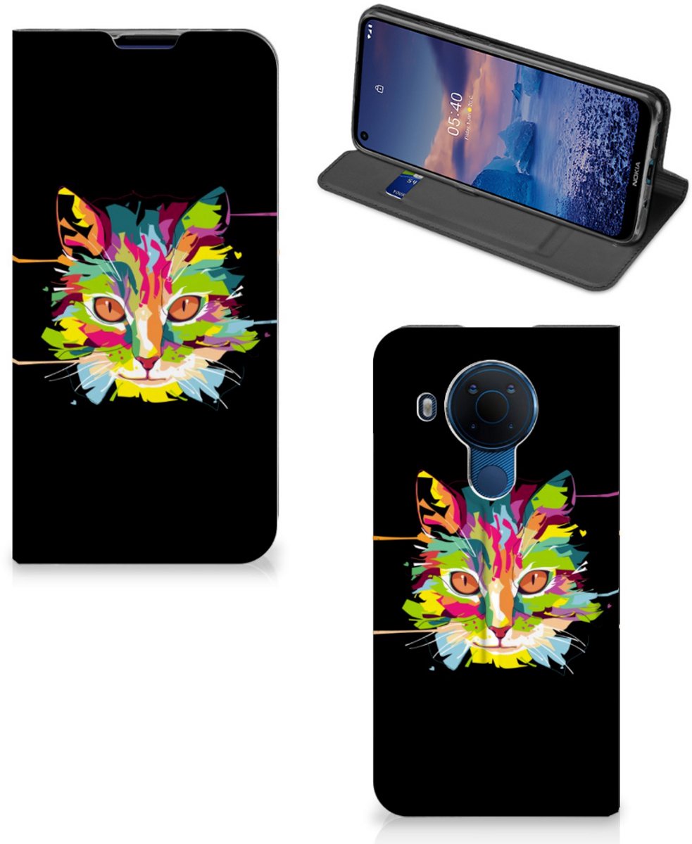 Nokia 5.4 Magnet Case Cat Color