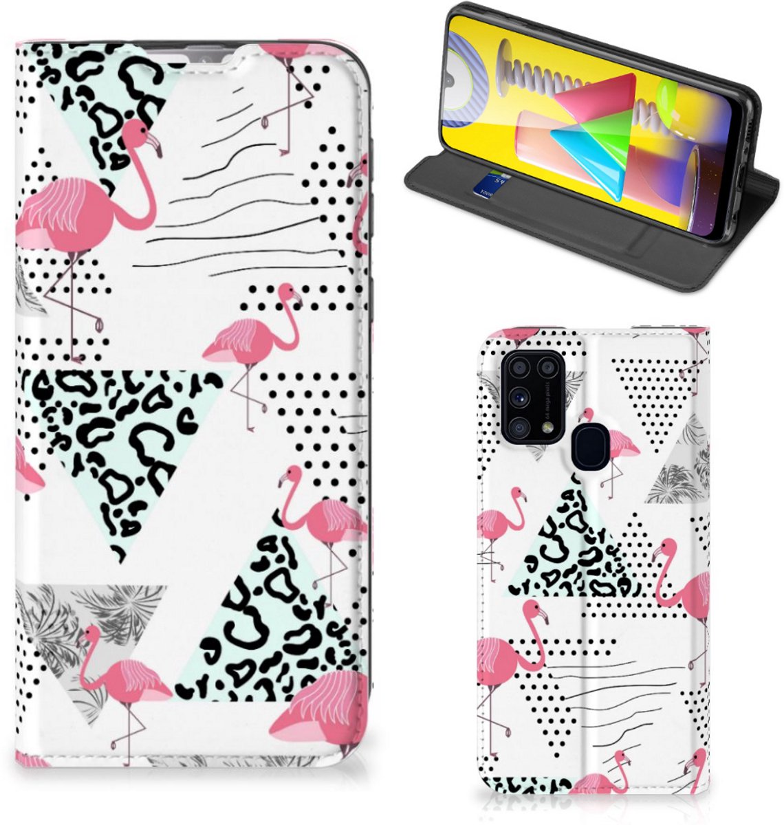 Samsung Galaxy M31 Hoesje maken Flamingo Triangle
