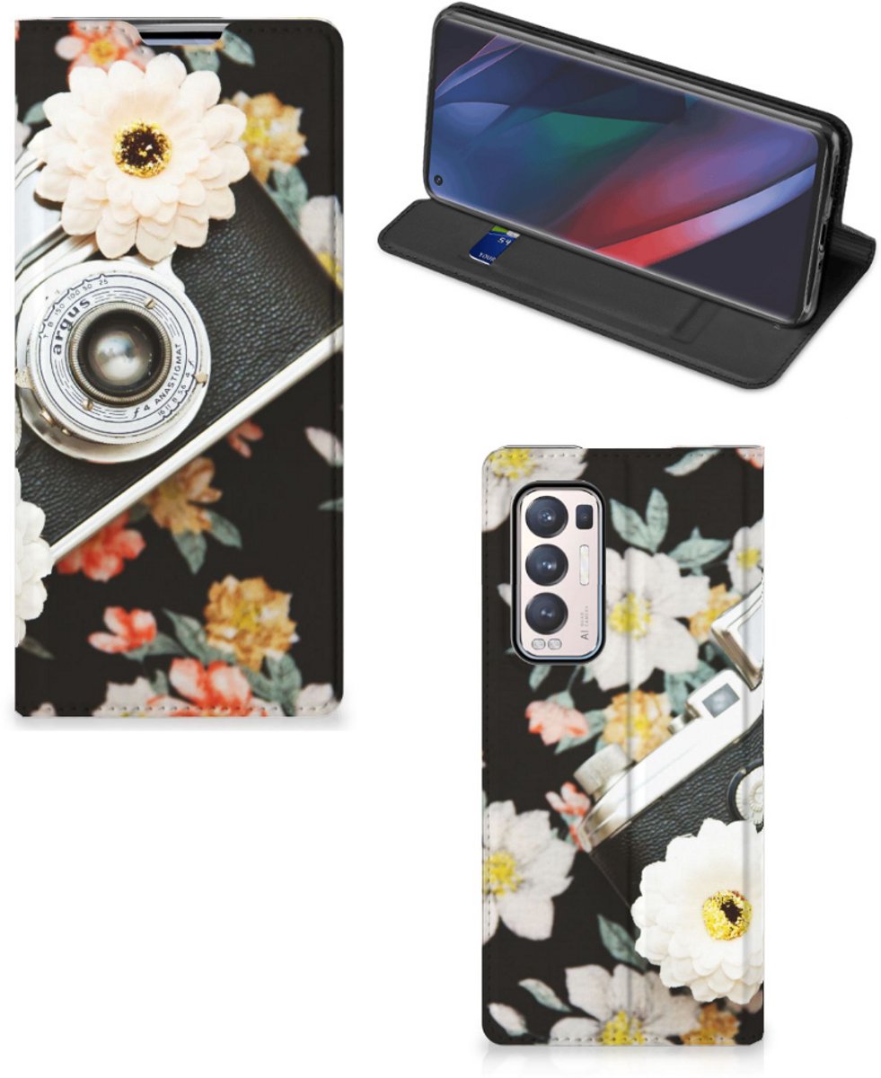 OPPO Find X3 Neo Stand Case Vintage Camera