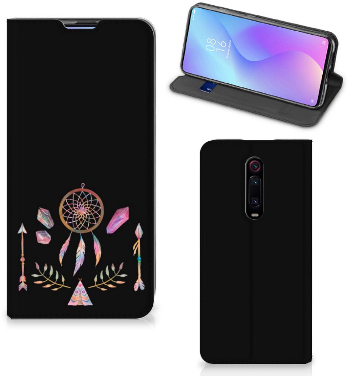 Xiaomi Mi 9T Pro Magnet Case Boho Dreamcatcher