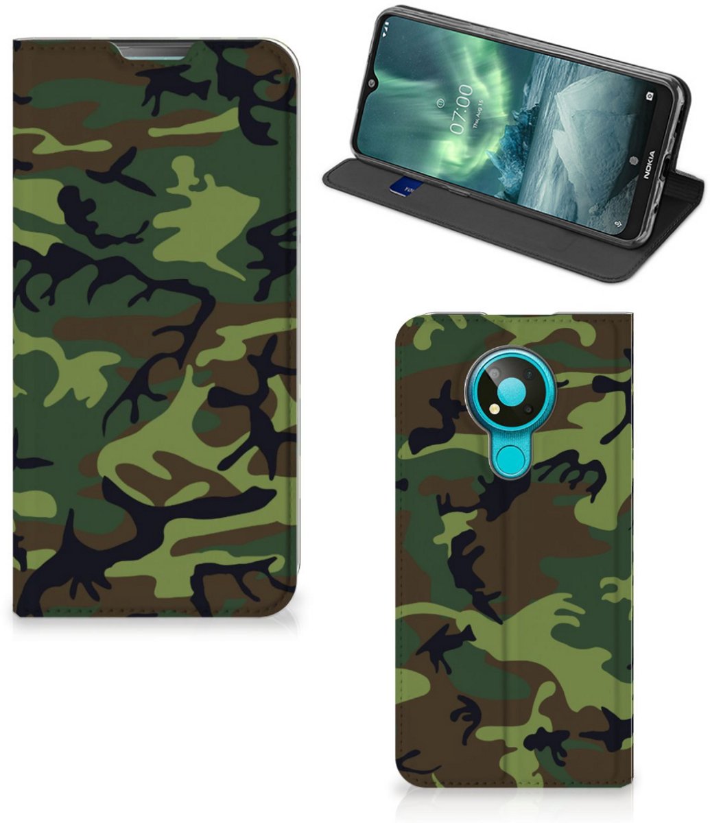 Nokia 3.4 Hoesje met Magneet Army Dark