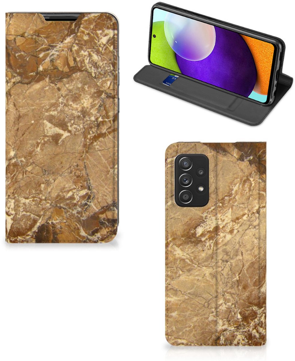 Samsung Galaxy A52 Standcase Marmer Creme