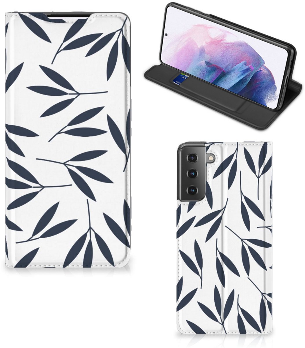 Samsung Galaxy S21 Plus Smart Cover Leaves Blue