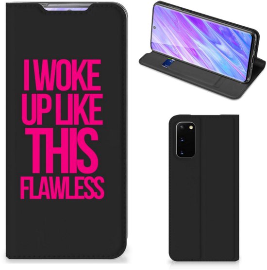 Samsung Galaxy S20 Hoesje met tekst Woke Up - Origineel Cadeau Zelf Maken