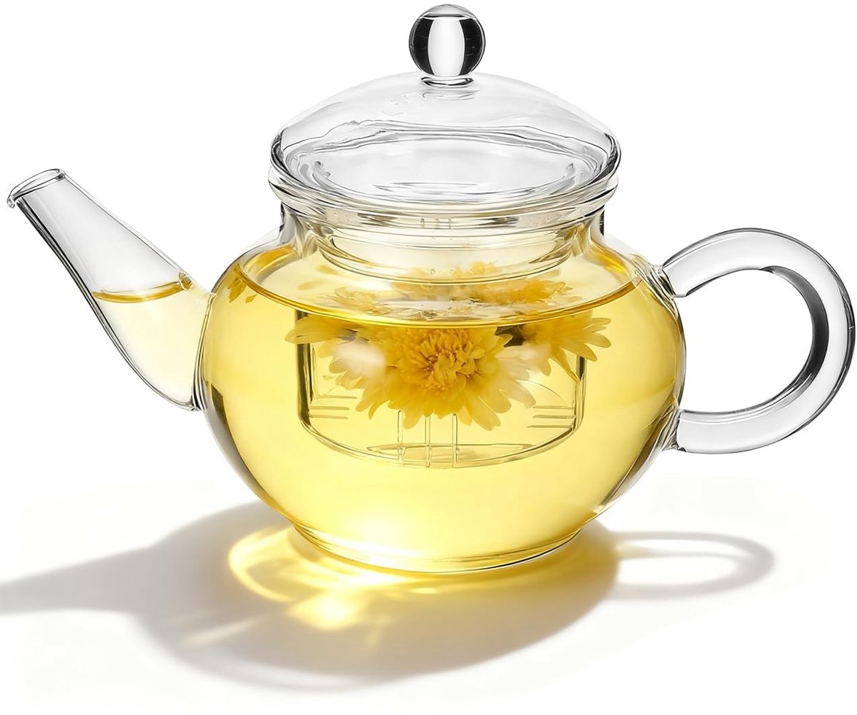 Glazen Theepot - Ergonomisch Ontwerp - Capaciteit 250ml