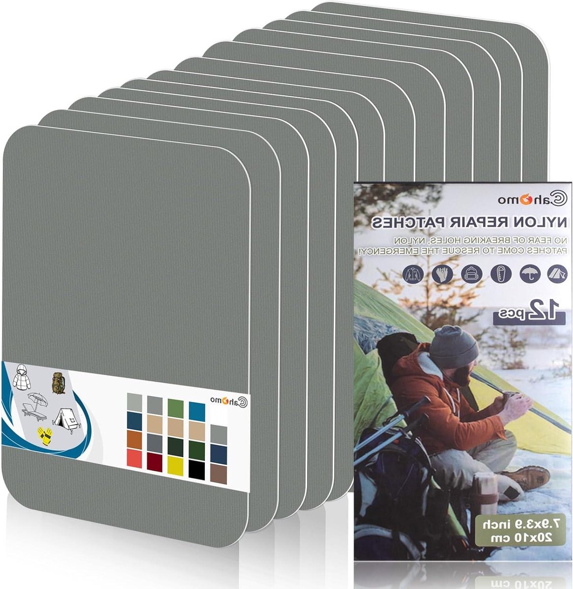 Nylon reparatiepatches - Zelfklevende patches - Kleding en tenten repareren - Waterdicht en sterk zelfklevend