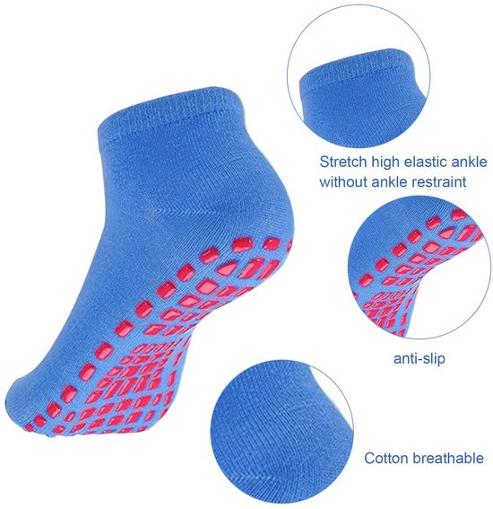 ONF3 - Antislip yogasokken - Katoenen sokken - Perfect voor yoga en pilates - 5 paar - Geschikt voor dames en heren - Ideaal voor fitness en thuis van Onf3 — afbeelding 4