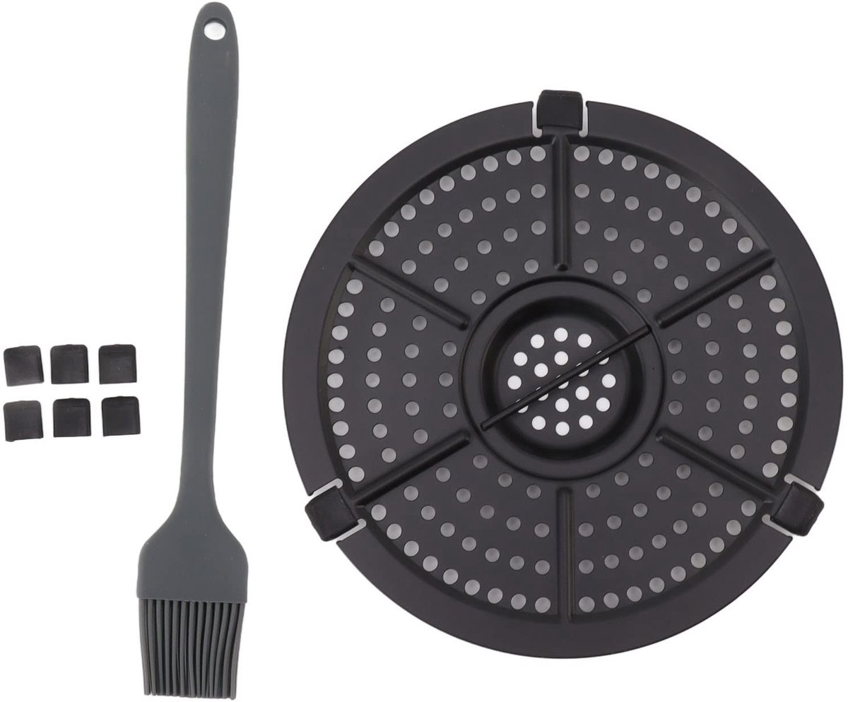 Allecto Air Fryer Vervangende Grill Pan Roestvrij Staal 16cm Vaatwasserbestendig Friteuse Accessoires Geschikt voor Keuken