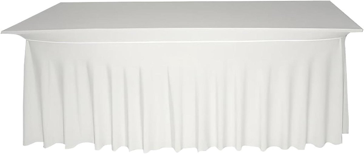 Tafelhoes Rechthoekig - Tafelkleedhoes Tafelbeschermer - Feestelijke Gelegenheden - Onderhoudsarm en Wasbaar - 160x80cm - Antraciet