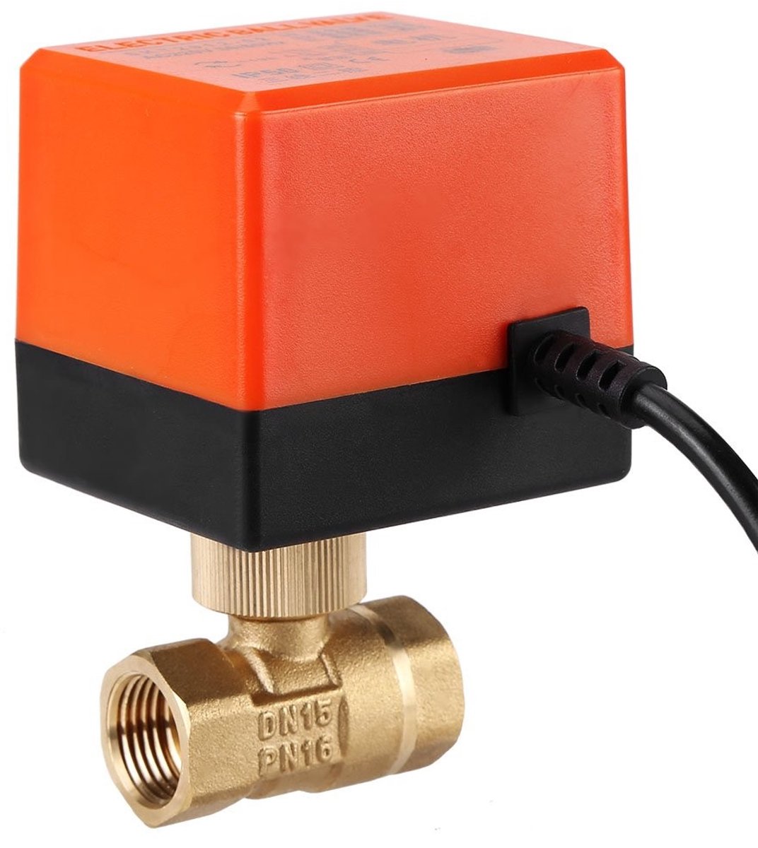 Allecto - Electric Ball Valve - Motorized Kogelklep - Energiezuinig - Brass - Geschikt voor Water, Gas en Olie - DN15/DN25 - 2-Wegs Klep