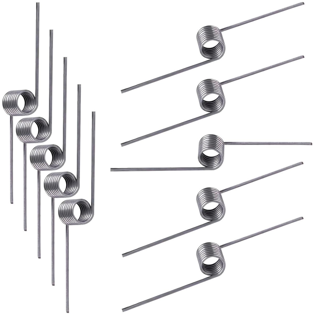 Torsiesspiraalveer - Mechanische veer V-veer - Apparaten repareren - Roestvrij staal - 0.5mm x 5mm - Zilverkleurig