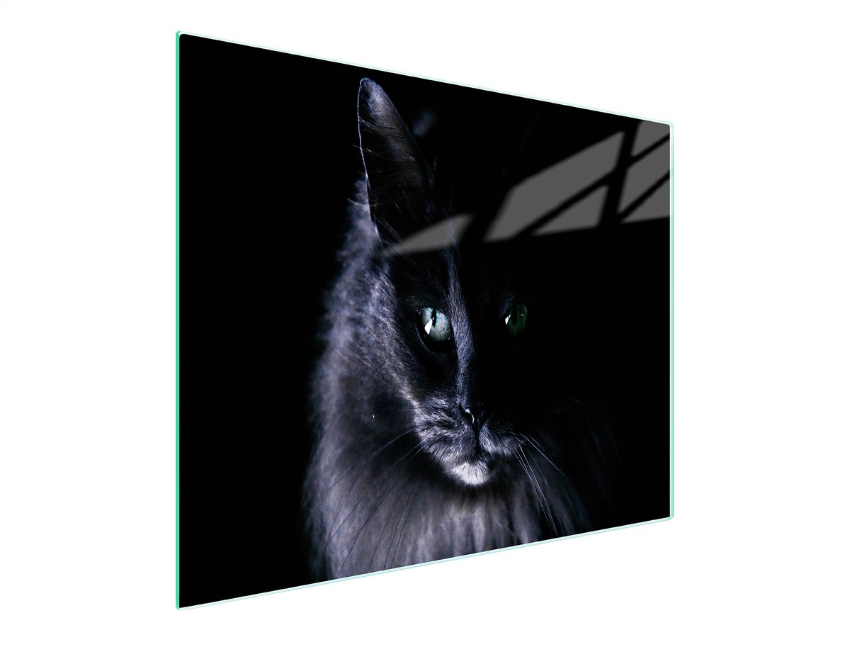 TMK ArtDeko - Snijplank Glas - 52x30 cm - Kat - UV Print