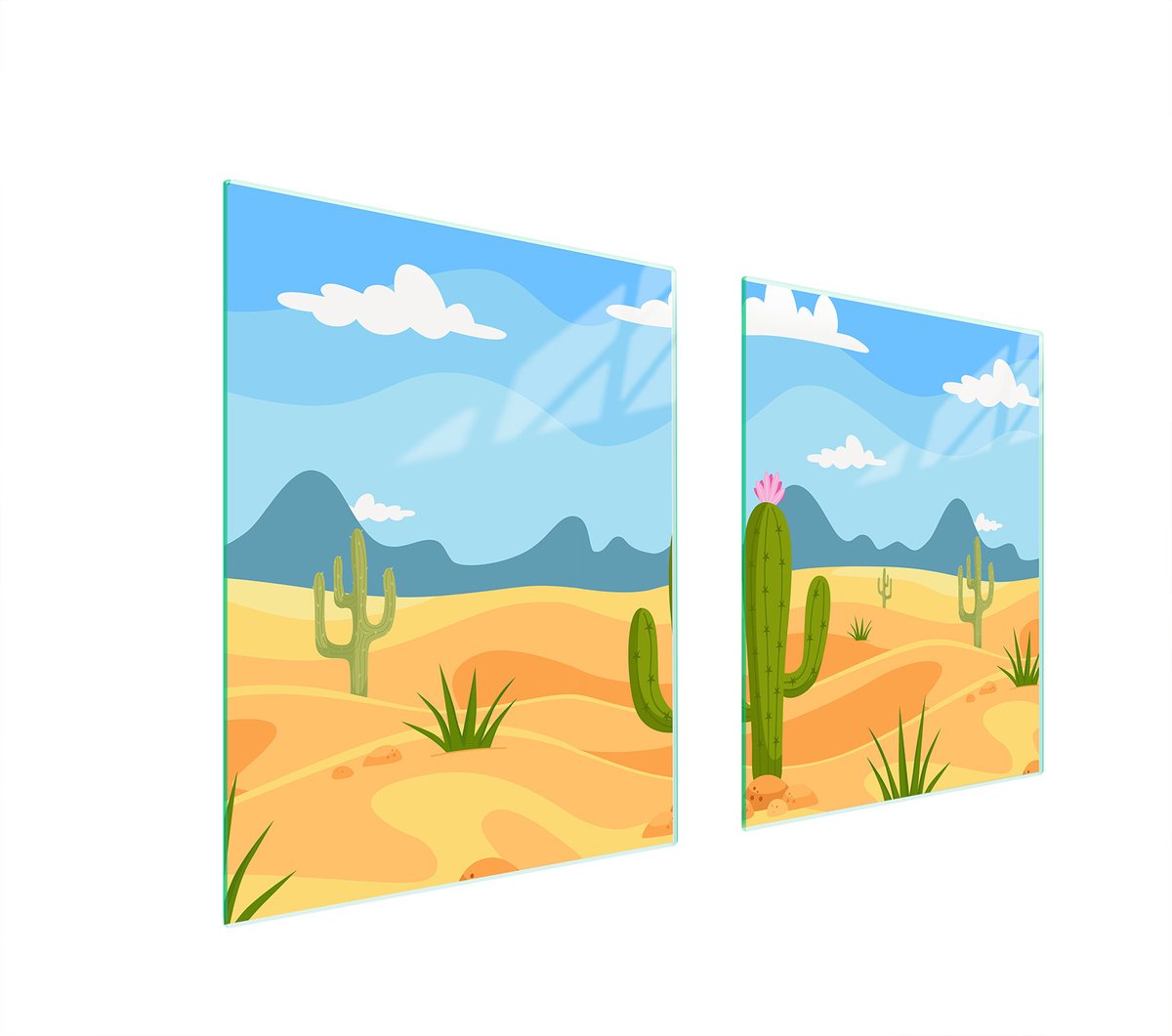 TMK ArtDeko - Snijplank - Kaktus - Bescherming - Glas