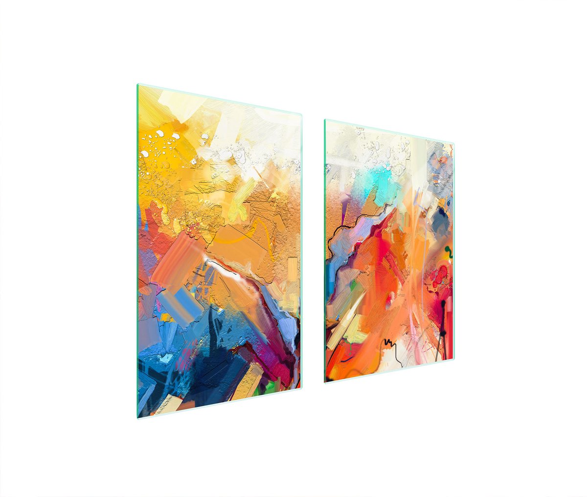 TMK ArtDeko - Snijplank - Veelkleurig - 65x52 cm - Glas