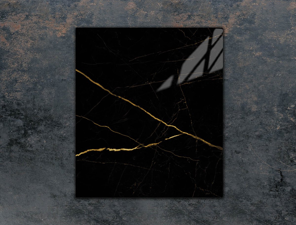 TMK ArtDeko Serie - Snijplank van gehard glas - 45x52 cm - Marmer